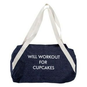 Private Party Denim Gym Bag